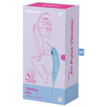 SATISFYER - ESTIMULADOR E VIBRADOR TWIRLING PRO AIR PULSE VERMELHO