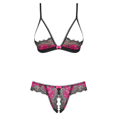 OBSESSIVE - TULIA BRA &amp; TANGA SEM FUNDO L/XL