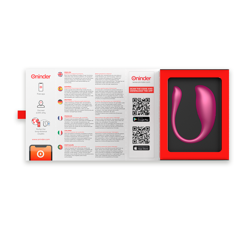 ONINDER - NAIROBI VIBRATING EGG PINK - APLICATIVO GRATUITO