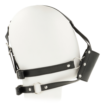 OHMAMA HEAD HARNESS COM COBERTURA DE FOCINHO BALL GAG