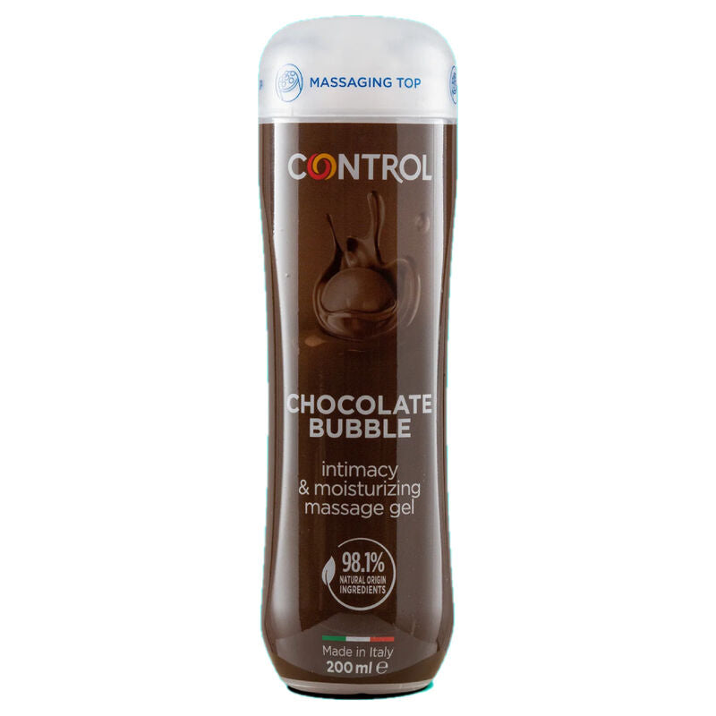 CONTROL - GEL DE MASSAGEM 3 EM 1 CHOCOLATE BUBBLE 200 ML