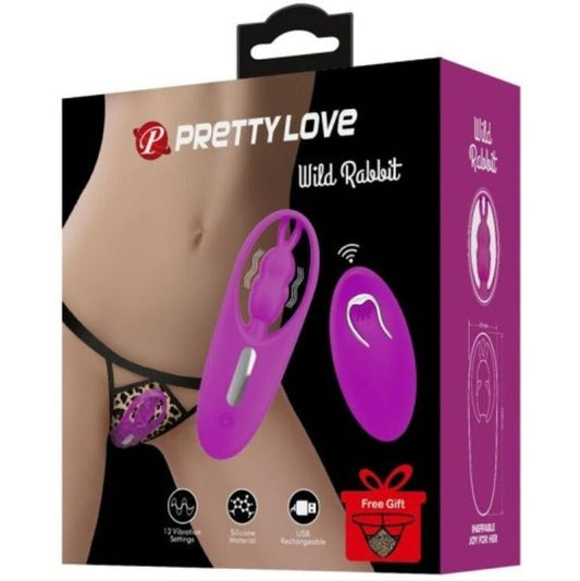 PRETTY LOVE - ESTIMULADOR WILD RABBIT PARA CALCINHA COM CONTROLE REMOTO LILACS