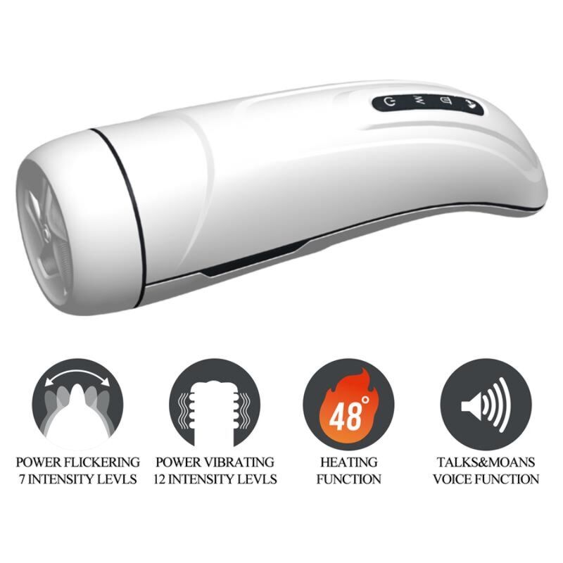 PRETTY LOVE - MARISSA MASTURBADOR MASCULINO VIBRAÇÃO. CALOR. VOZ E SUCÇÃO