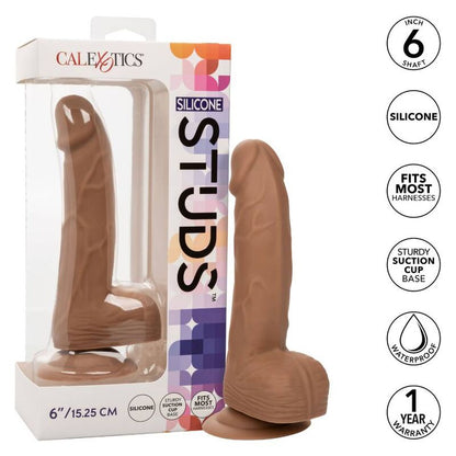 CALEXOTICS - SILICONE STUDS 15,24 CM MARROM