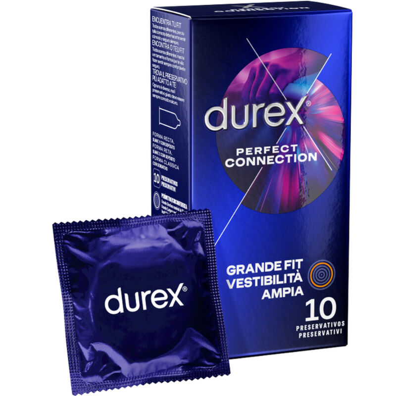 DUREX - PERFECT CONNECTION SILICONE LUBRIFICAÇÃO EXTRA 10 UNIDADES