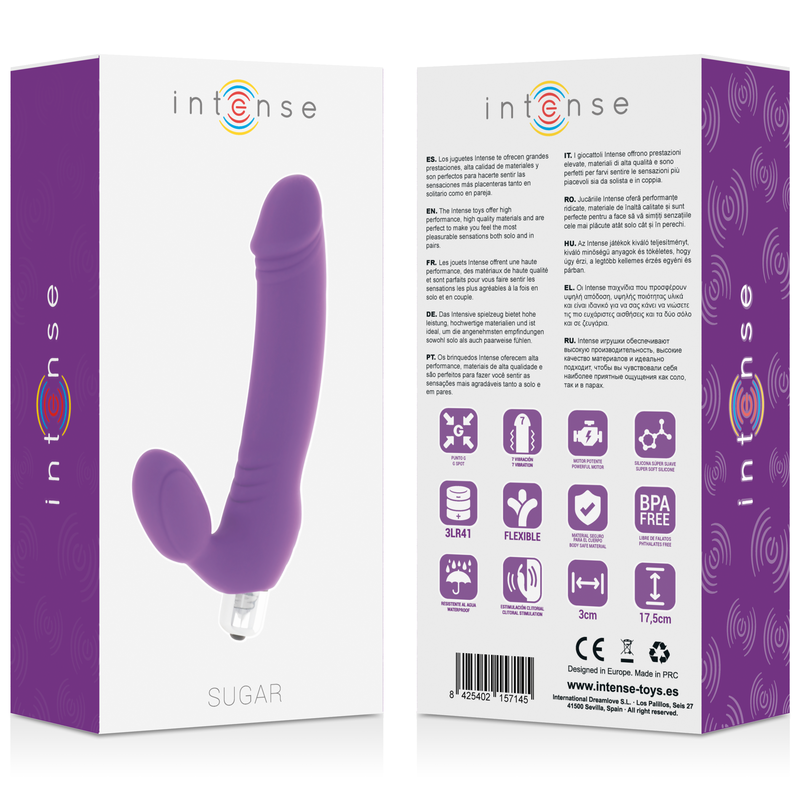 INTENSO - AÇÚCAR SETE VELOCIDADES SILICONE LILÁS