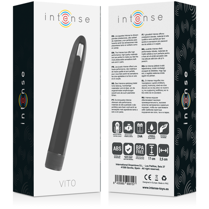 INTENSO - VIBRADOR VITO BLACK