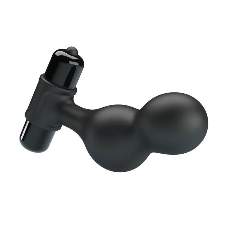 MR PLAY - PLUG ANAL VIBRADOR SILICONE PRETO