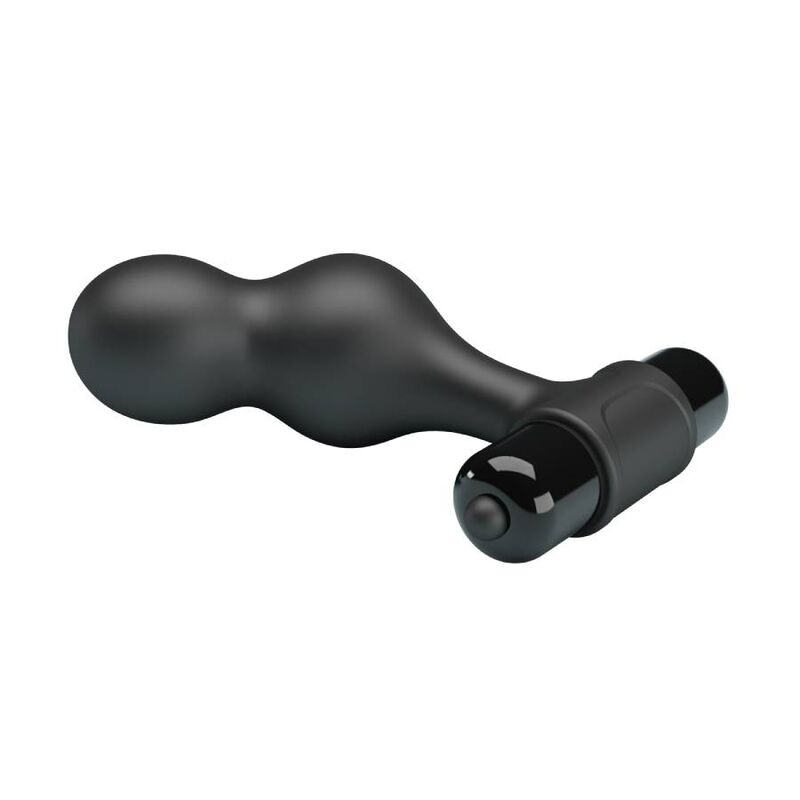 MR PLAY - PLUG ANAL VIBRADOR SILICONE PRETO