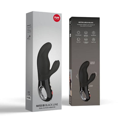FUN FACTORY - MISS BI RABBIT VIBRATOR SCHWARZE LINIE