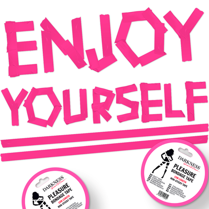 DARKNESS - FITA BONDAGE ROSA ANTI-PEGATIVA 15 M