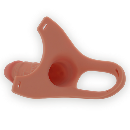 INTENSO - ARREIO OCO COM DILDO DE SILICONE 16 X 3,5 CM
