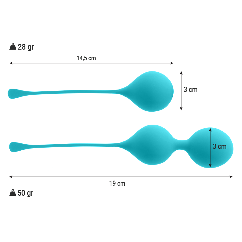 INTENSO - KEGEL BALLS PACK KENDALL AZUL