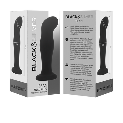 PRETO&amp;PRATA - SEAN PLUG ANAL PREMIUM SILICONE PRETO
