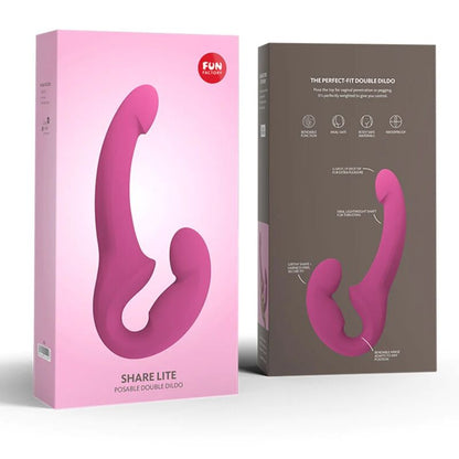 FUN FACTORY - COMPARTILHE LITE DUPLO DILDO BLACKBERRY
