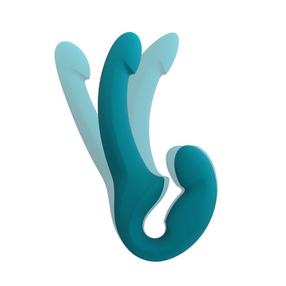 FUN FACTORY - COMPARTILHE LITE DUPLO DILDO DEEP SEA BLUE