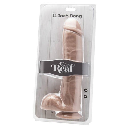SEJA REAL - DILDO 28 CM COM PELE DE BOLAS