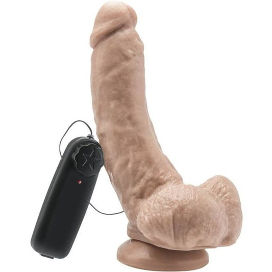GET REAL - DILDO 20,5 CM COM BOLAS VIBRADOR SKIN