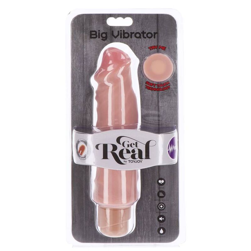 SEJA REAL - VIBRADOR GRANDE DE DUPLA DENSIDADE 20,5 CM PELE
