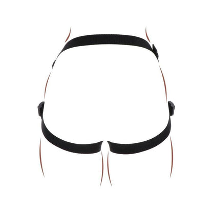 SEJA REAL - ARNÊS COM STRAP-ON PRETO
