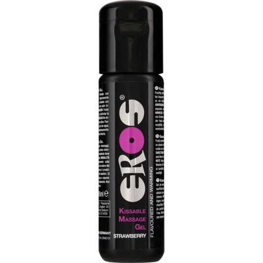 EROS - GEL DE MASSAGEM BEIJÁVEL AQUECIMENTO MORANGO 100 ML