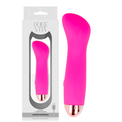 DOLCE VITA - VIBRADOR RECARREGÁVEL ONE PINK 7 VELOCIDADES