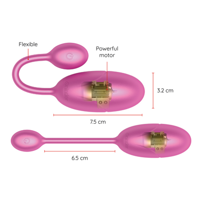 ONINDER - TOKYO VIBRATING EGG ROSA 7,5 X 3,2 CM APLICATIVO GRATUITO