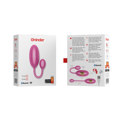 ONINDER - TOKYO VIBRATING EGG ROSA 7,5 X 3,2 CM APLICATIVO GRATUITO