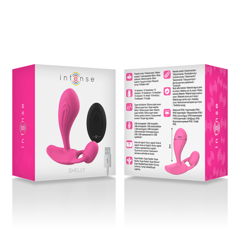 INTENSO - SHELLY PLUG ANAL CONTROLE REMOTO ROSA
