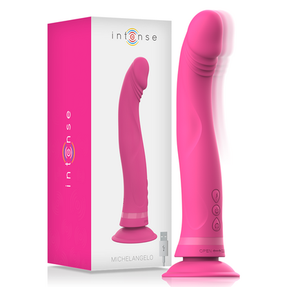 INTENSO - MICHELANGELO VIBRADOR SILICONE ROSA DILDO