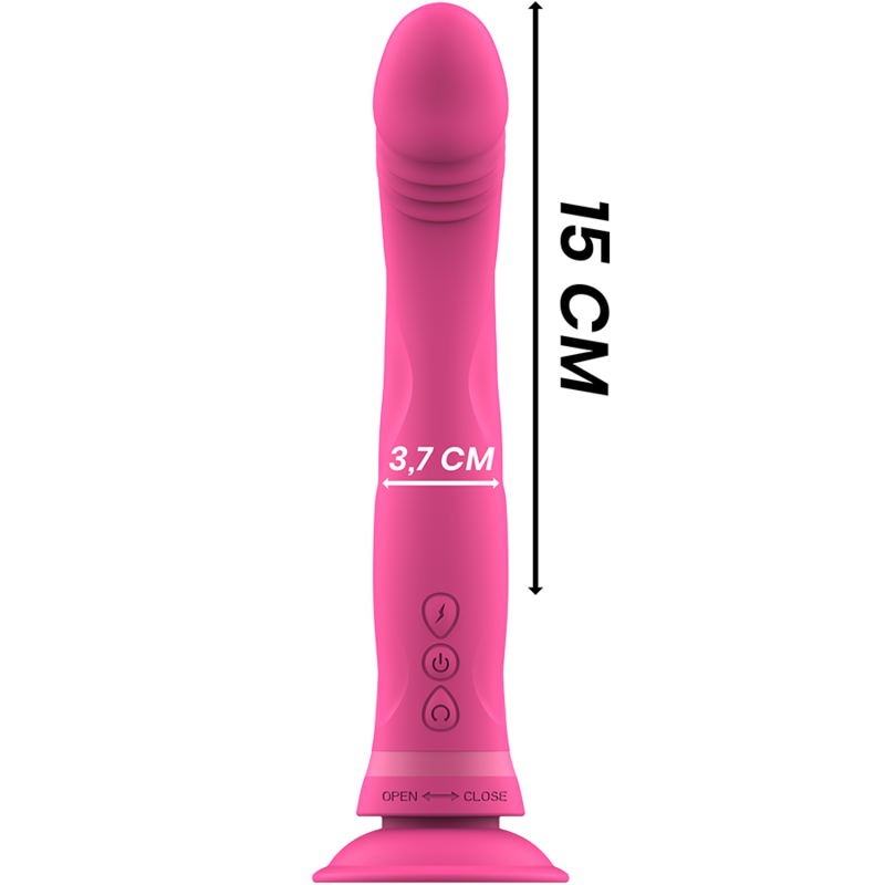 INTENSO - MICHELANGELO VIBRADOR SILICONE ROSA DILDO