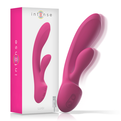 INTENSE - LUIGI RABBIT VIBRATOR ROSA FLÜSSIGE SILIKON