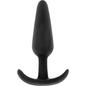 BLACK&amp;SILVER - PLUG ANAL DE SILICONE HANSEL COM ALÇA PEQUENA