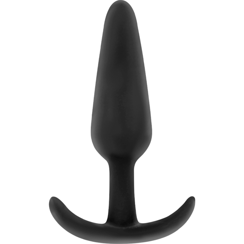 BLACK&amp;SILVER - PLUG ANAL DE SILICONE KAEL COM ALÇA MÉDIA