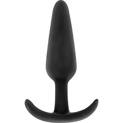 BLACK&amp;SILVER - PLUG ANAL DE SILICONE KAEL COM ALÇA MÉDIA
