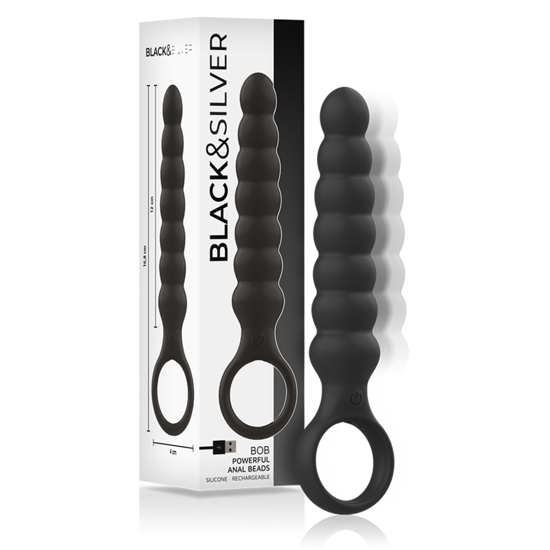 BLACK&amp;SILVER - BOB PODEROSO DILATADOR ANAL DE SILICONE
