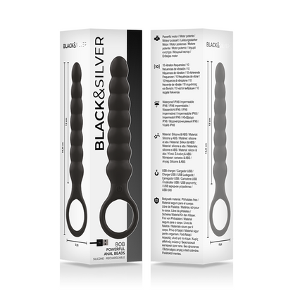 BLACK&amp;SILVER - BOB PODEROSO DILATADOR ANAL DE SILICONE