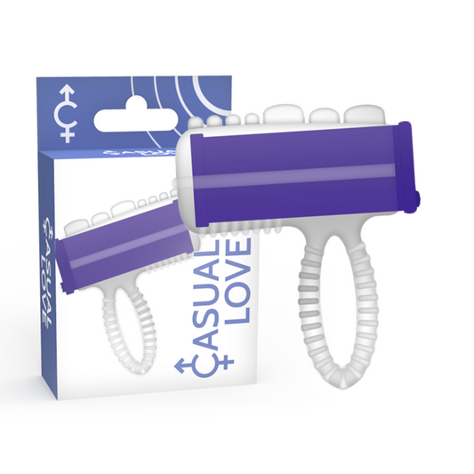 CASUAL LOVE - ANEL LÍNGUA VIBRANTE ROXO