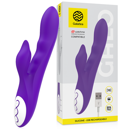 GALATEA - VIBRADOR GALO LILAC COMPATÍVEL COM TECNOLOGIA WIRELESS WATCHME