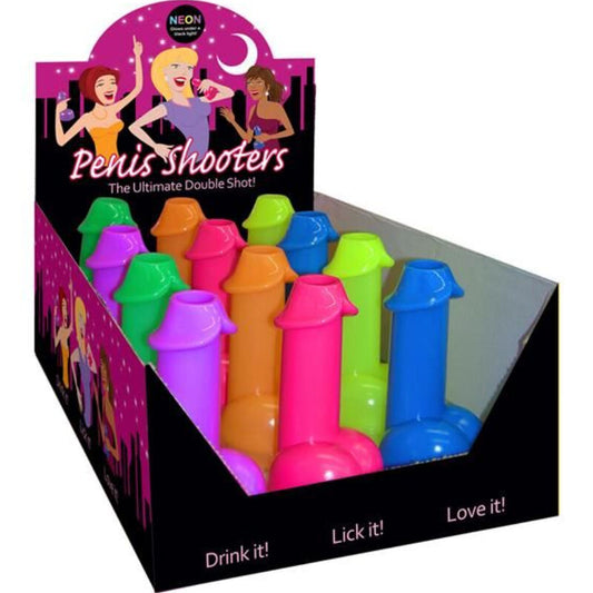 KHEPER GAMES - NEON SHOTS FORM PENIS 1 UNIDADE (COR ALEATÓRIA)