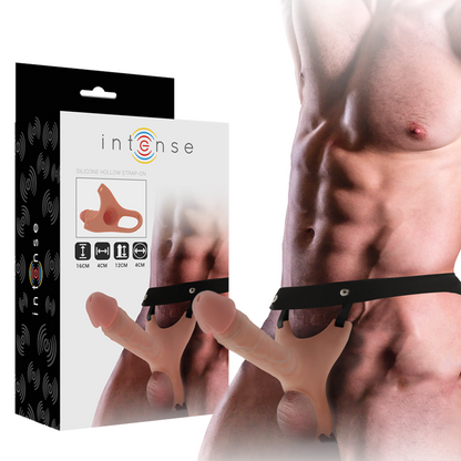 INTENSO - ARREIO OCO COM DILDO DE SILICONE 16 X 3,5 CM