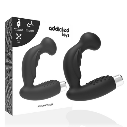 ADDICTED TOYS - VIBRADOR PROSTÁTICO RECARREGÁVEL MODELO 3 - PRETO