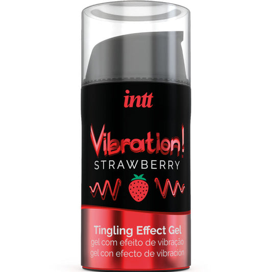INTT - PODEROSO ESTIMULANTE ÍNTIMO GEL VIBRANTE LÍQUIDO MORANGO 15 ML