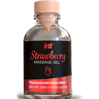 MASSAGEM INTT E SEXO ORAL - GEL DE MASSAGEM COM EFEITO QUENTE SABOR MORANGO