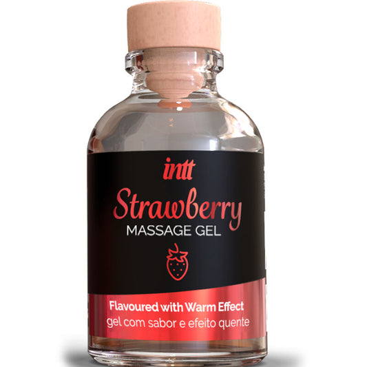 MASSAGEM INTT E SEXO ORAL - GEL DE MASSAGEM COM EFEITO QUENTE SABOR MORANGO