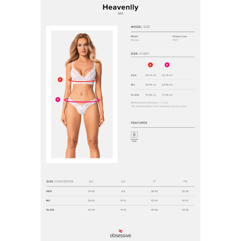 OBSESSIVE - CONJUNTO HEAVENLLY 2 PEÇAS XS/S