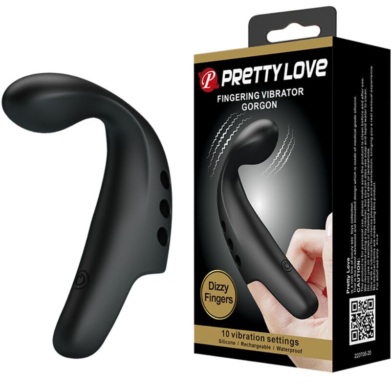 PRETTY LOVE - DEDAL VIBRADOR BLACK GORGON