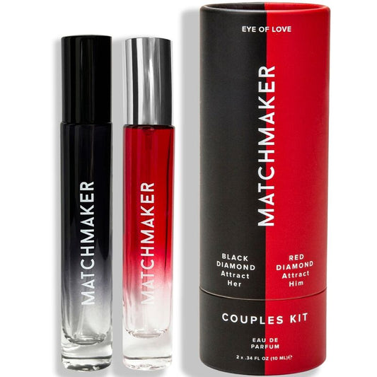 EYE OF LOVE - MATCHMAKER FEROMÔNIO 2PC CONJUNTO CASAL KIT ATRAIA ELA E ELE 20 ML