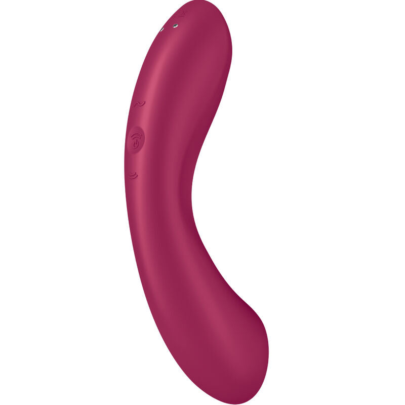 SATISFYER - CURVE TRINITY 1 AIR PULSE VIBRAÇÃO VERMELHO