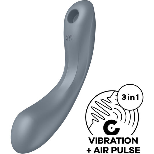 SATISFYER - CURVE TRINITY 1 AIR PULSE VIBRAÇÃO VERMELHO
